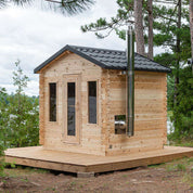 Dundalk Leisurecraft CT Georgian Cabin Cedar Traditional Steam Sauna, Outdoor/Indoor (CTC88E)