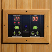 Golden Designs Dynamic Saunas Gracia - 1-2 Person Low EMF FAR Infrared Indoor Sauna, Natural Hemlock (DYN-6119-01)