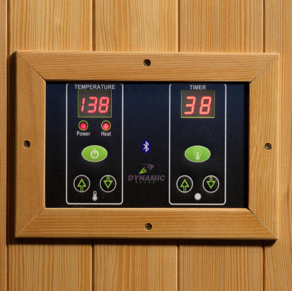 Golden Designs Dynamic Saunas Gracia - 1-2 Person Low EMF FAR Infrared Indoor Sauna, Natural Hemlock (DYN-6119-01)