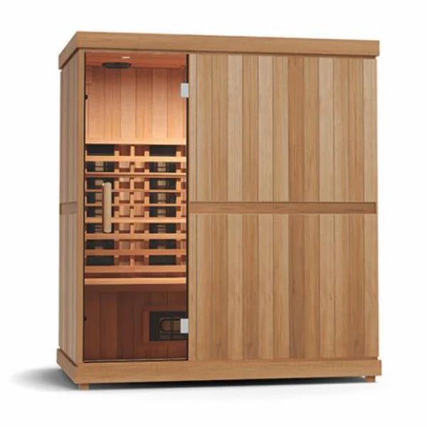 Finnmark FD-3 Full Spectrum 4 Person Infrared Sauna - Complimentary Backrest Included