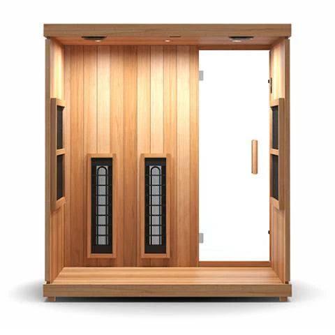 Finnmark FD-3 Full Spectrum 4 Person Infrared Sauna - Complimentary Backrest Included