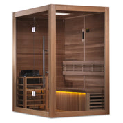 Golden Designs "Hanko Edition" 2-3 Person Capacity Indoor Traditional Steam Sauna, Canadian Hemlock (GDI-7202-01)