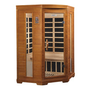 Dynamic Saunas Hemming Low EMF 2 Person Indoor Sauna, Natural Hemlock (DYN-6225-02)