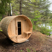 Dundalk Leisurecraft CT Serenity Barrel Traditional Steam Cedar Sauna, Outdoor/Indoor (CTC2245E)