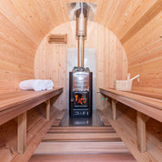 Dundalk Leisurecraft CT Serenity Barrel Traditional Steam Cedar Sauna, Outdoor/Indoor (CTC2245E)