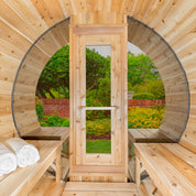 Dundalk Leisurecraft Serenity MP Barrel Cedar Traditional Steam Sauna, Outdoor/Indoor (CTC2245MPE)