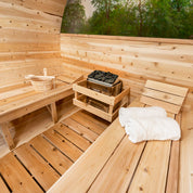 Dundalk Leisurecraft Serenity MP Barrel Cedar Traditional Steam Sauna, Outdoor/Indoor (CTC2245MPE)