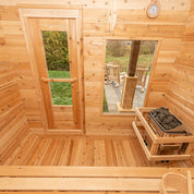 Dundalk Leisurecraft CT Luna Cedar Traditional Steam Sauna, Outdoor/Indoor (CTC22LU)