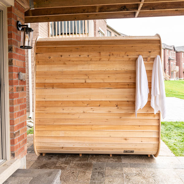 Dundalk Leisurecraft CT Luna Cedar Traditional Steam Sauna, Outdoor/Indoor (CTC22LU)