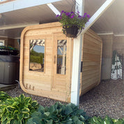 Dundalk Leisurecraft CT Luna Cedar Traditional Steam Sauna, Outdoor/Indoor (CTC22LU)