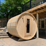 Dundalk Leisurecraft CT Harmony Barrel Cedar Traditional Steam Sauna, Outdoor/Indoor (CTC22W)