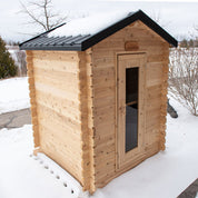 Dundalk Leisurecraft CT Granby Cabin Cedar Traditional Steam Sauna, Outdoor/Indoor (CTC66E)