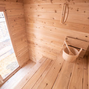 Dundalk Leisurecraft CT Granby Cabin Cedar Traditional Steam Sauna, Outdoor/Indoor (CTC66E)