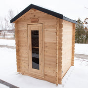 Dundalk Leisurecraft CT Granby Cabin Cedar Traditional Steam Sauna, Outdoor/Indoor (CTC66E)