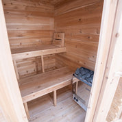 Dundalk Leisurecraft CT Granby Cabin Cedar Traditional Steam Sauna, Outdoor/Indoor (CTC66E)