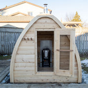 Dundalk Leisurecraft CT MiniPOD Cedar Traditional Steam Sauna, Outdoor/Indoor (CTC77ME)