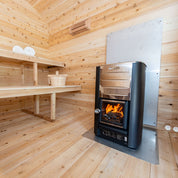 Dundalk Leisurecraft CT Georgian Cabin Cedar Traditional Steam Sauna with Porch, Outdoor/Indoor (CTC88PE)