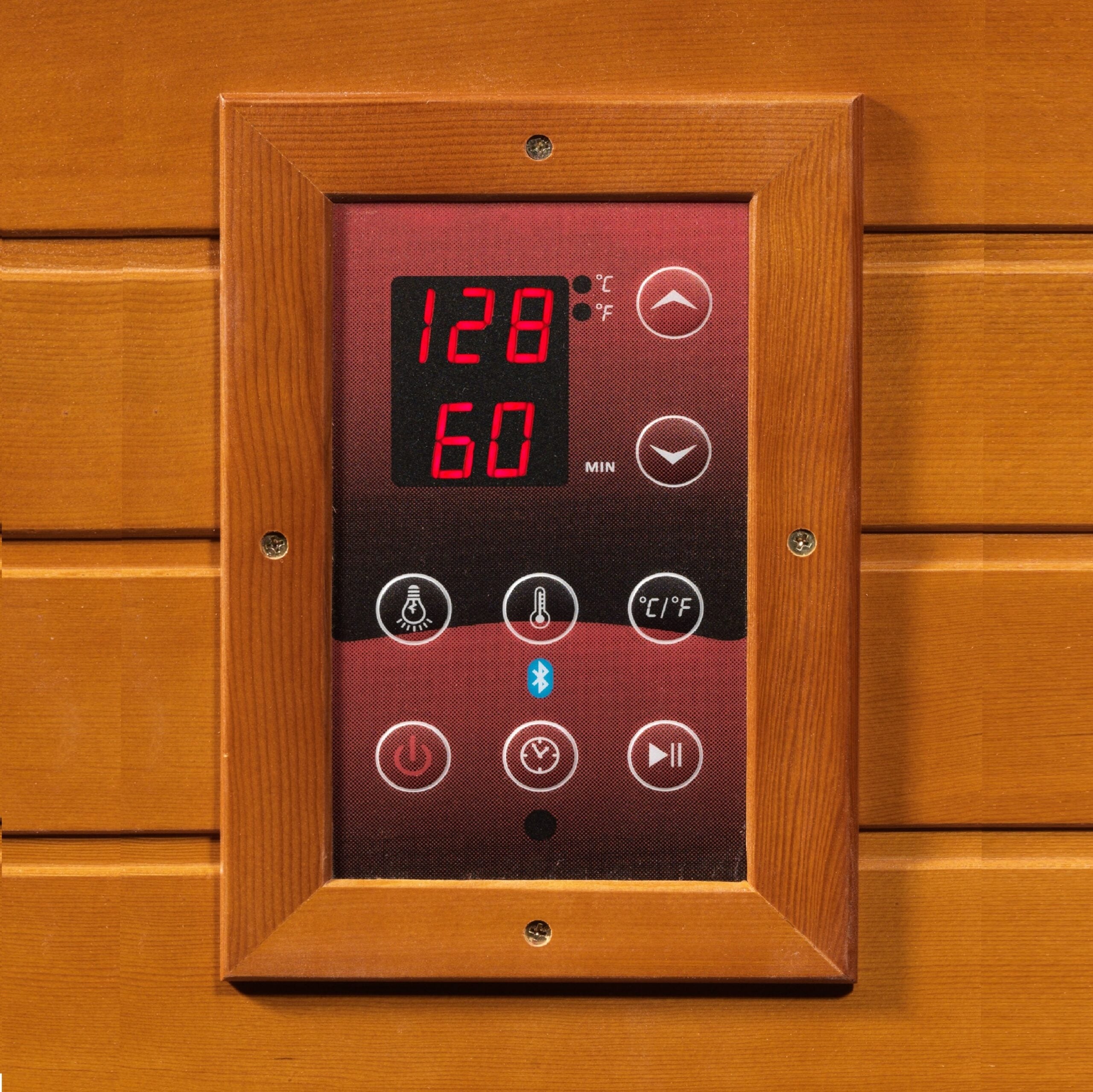 Dynamic Saunas Bergamo Low EMF 4 Person Indoor Sauna, Natural Hemlock (DYN-6440-01)