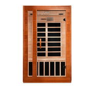 Dynamic Saunas Elite Cardoba 2 Person Ultra Low EMF FAR Infrared Indoor Sauna, Natural Hemlock (DYN-6203-01 Elite)