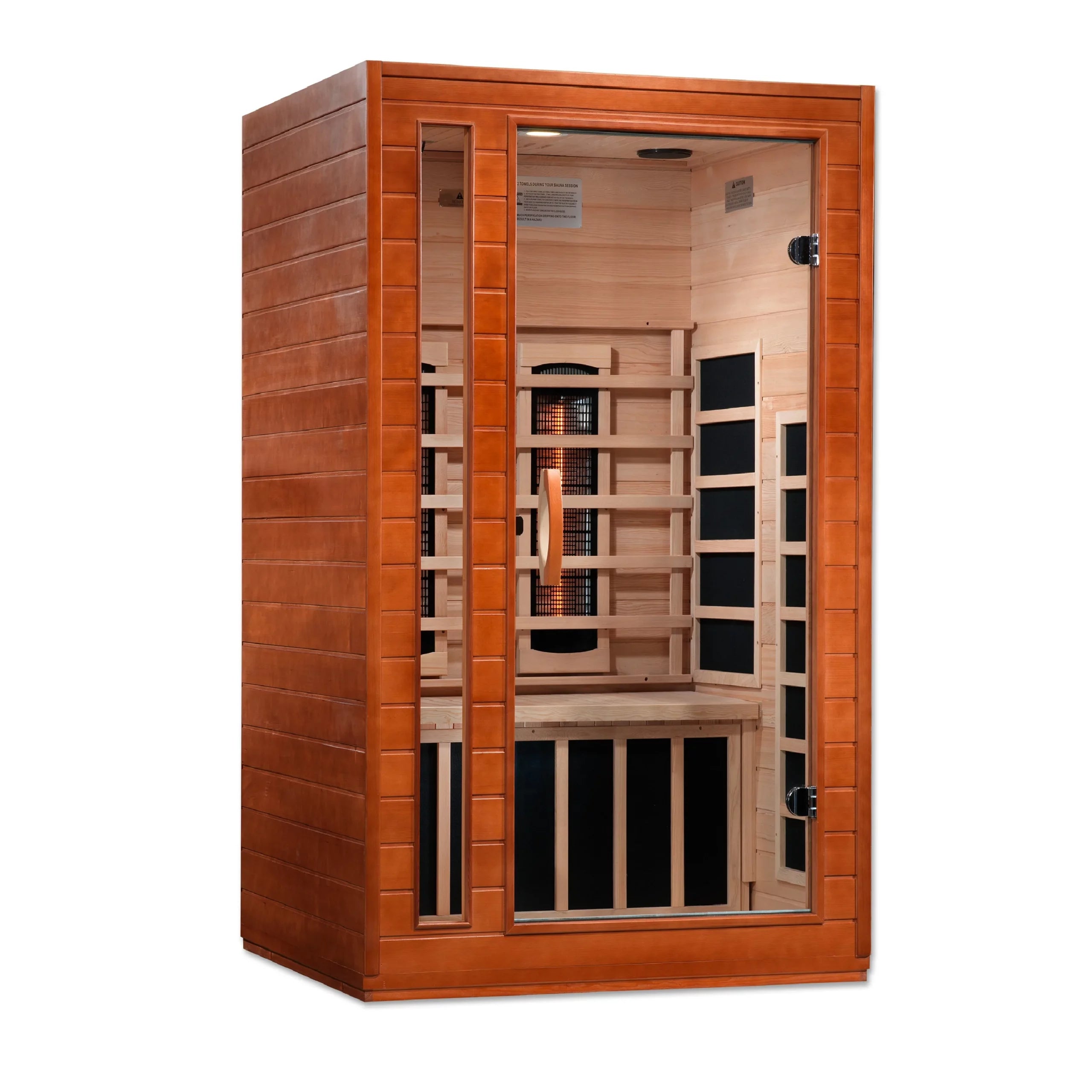 Dynamic Saunas Cardoba 2 Person Full Spectrum Infrared Indoor Sauna – Canadian Hemlock (DYN-6203-02 FS)