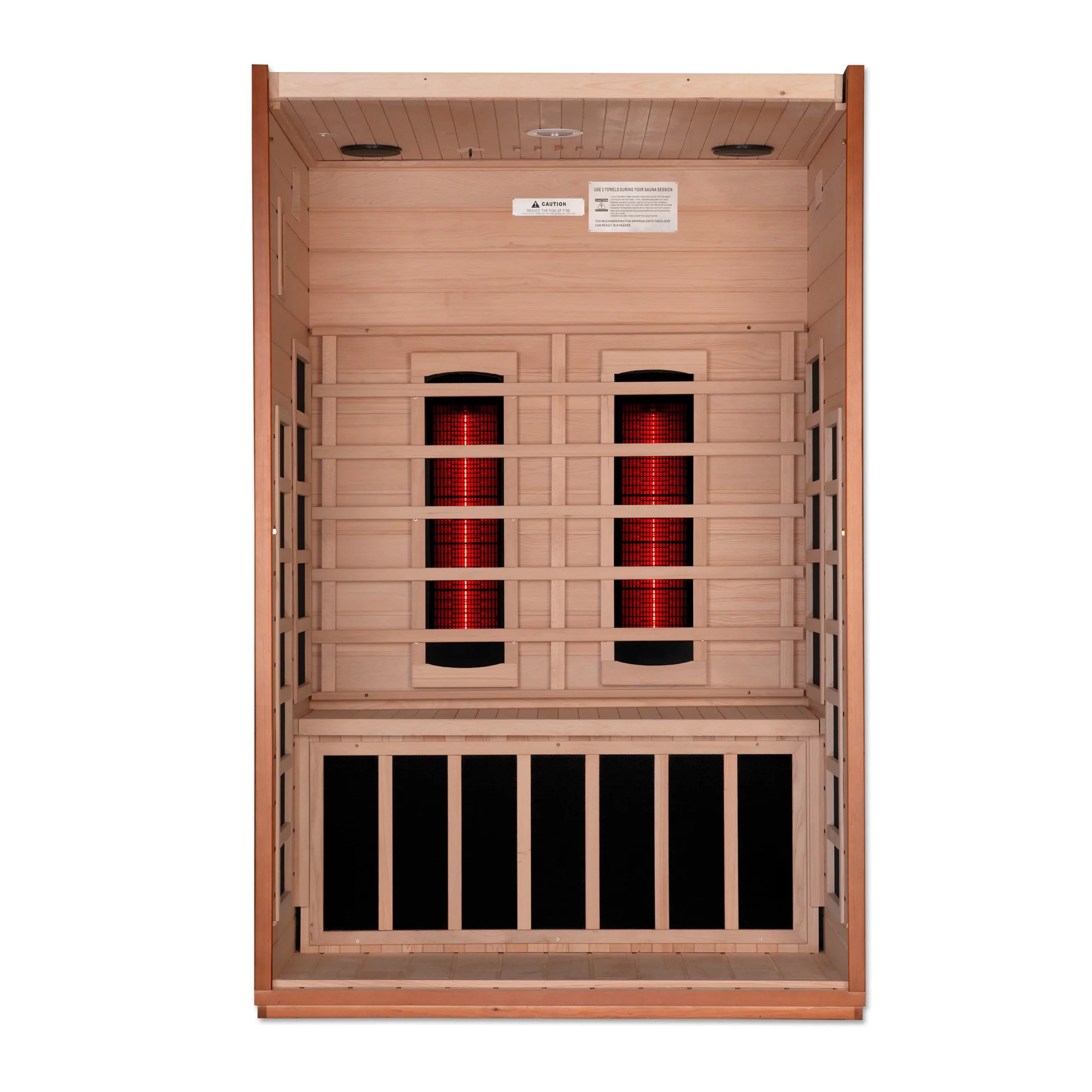 Dynamic Saunas Cardoba 2 Person Full Spectrum Infrared Indoor Sauna – Canadian Hemlock (DYN-6203-02 FS)