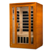 Dynamic Saunas Elite San Marino Ultra Low EMF 2 Person Indoor Sauna, Natural Hemlock (DYN-6206-01)