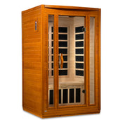 Dynamic Saunas Elite San Marino Ultra Low EMF 2 Person Indoor Sauna, Natural Hemlock (DYN-6206-01)