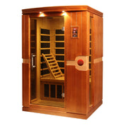 Dynamic Saunas Venice 2 Person Low EMF Indoor Sauna, Natural Hemlock (DYN-6210-01)