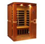 Dynamic Saunas Venice 2 Person Low EMF Indoor Sauna, Natural Hemlock (DYN-6210-01)