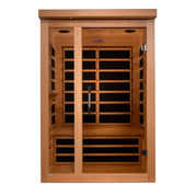 Dynamic Saunas Llumeneres Select Ultra Low EMF 2 Person Indoor Sauna, Natural Hemlock (DYN-6215-02)