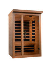 Dynamic Saunas Llumeneres Select Ultra Low EMF 2 Person Indoor Sauna, Natural Hemlock (DYN-6215-02)