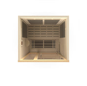 Dynamic Saunas Llumeneres Select Ultra Low EMF 2 Person Indoor Sauna, Natural Hemlock (DYN-6215-02)