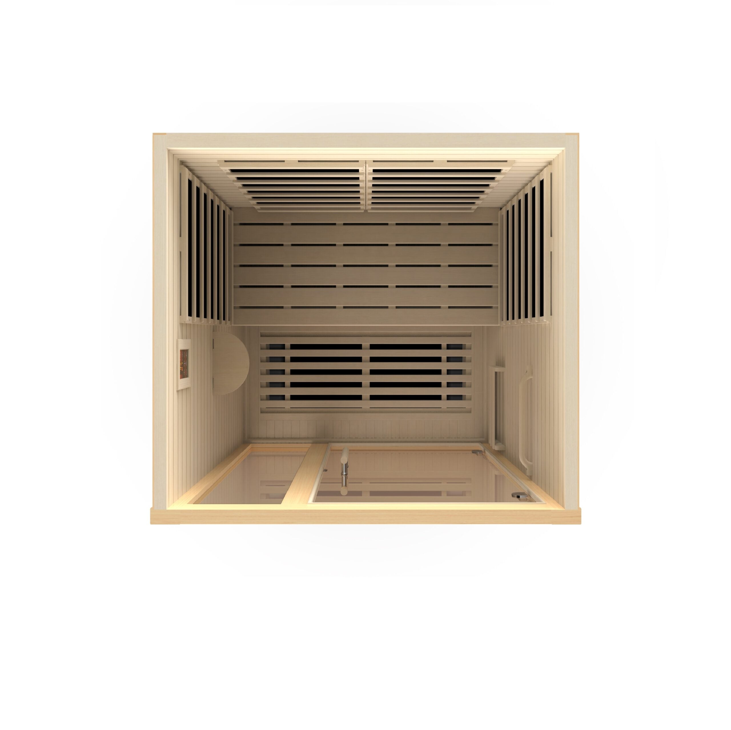 Dynamic Saunas Llumeneres Select Ultra Low EMF 2 Person Indoor Sauna, Natural Hemlock (DYN-6215-02)