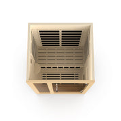 Dynamic Saunas Llumeneres Select Ultra Low EMF 2 Person Indoor Sauna, Natural Hemlock (DYN-6215-02)