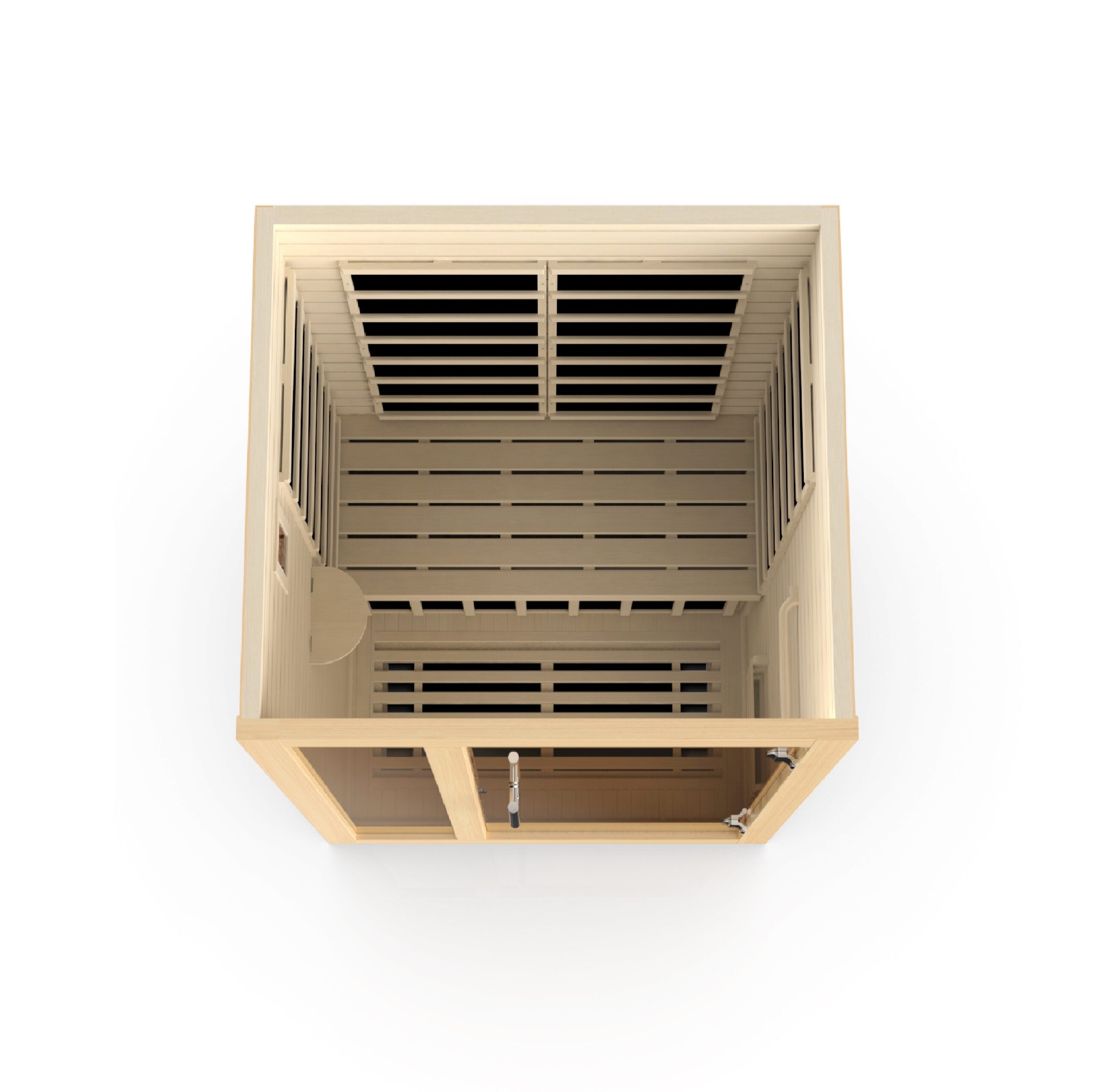 Dynamic Saunas Llumeneres Select Ultra Low EMF 2 Person Indoor Sauna, Natural Hemlock (DYN-6215-02)