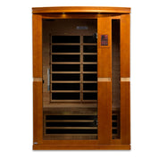 Golden Designs Dynamic Saunas Vittoria Edition 2 Person Indoor LOW EMF, Natural Hemlock (DYN-6220-01)