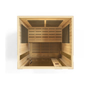 Golden Designs Dynamic Saunas Vittoria Edition 2 Person Indoor LOW EMF, Natural Hemlock (DYN-6220-01)