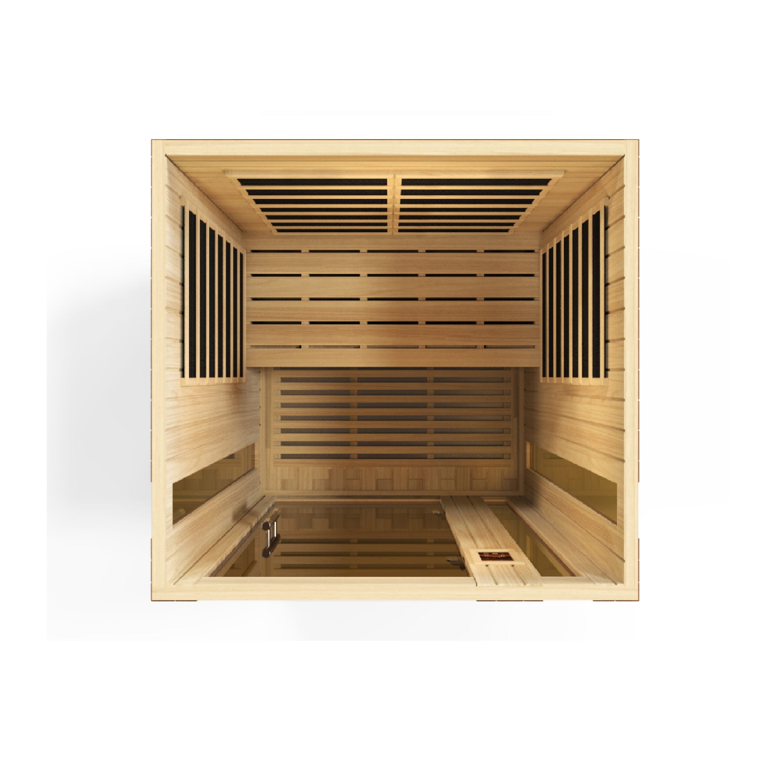 Golden Designs Dynamic Saunas Vittoria Edition 2 Person Indoor LOW EMF, Natural Hemlock (DYN-6220-01)