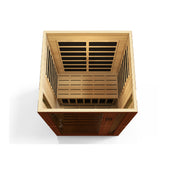 Golden Designs Dynamic Saunas Vittoria Edition 2 Person Indoor LOW EMF, Natural Hemlock (DYN-6220-01)