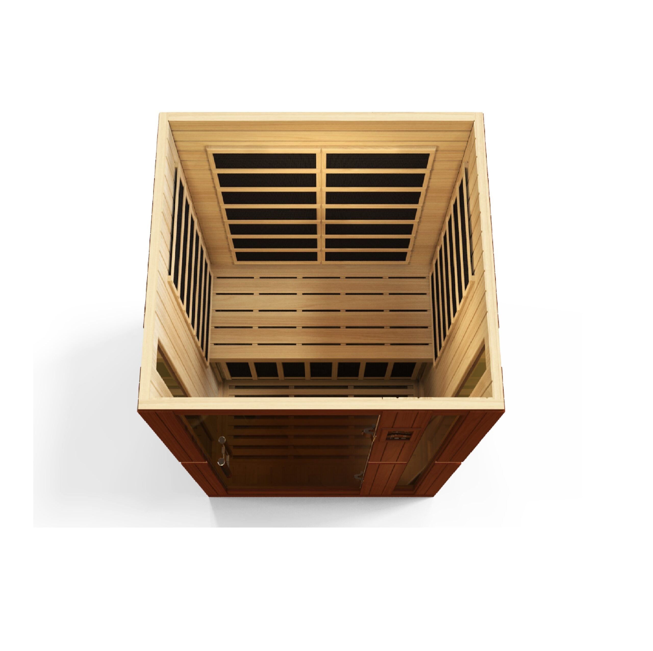 Golden Designs Dynamic Saunas Vittoria Edition 2 Person Indoor LOW EMF, Natural Hemlock (DYN-6220-01)