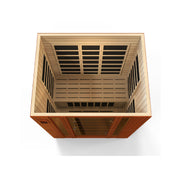 Golden Designs Dynamic Saunas Bellagio LOW EMF 3 Person Indoor Sauna, Natural Hemlock (DYN-6306-02)