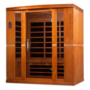 Dynamic Saunas Bergamo Low EMF 4 Person Indoor Sauna, Natural Hemlock (DYN-6440-01)