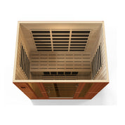 Dynamic Saunas Bergamo Low EMF 4 Person Indoor Sauna, Natural Hemlock (DYN-6440-01)