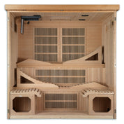 Golden Designs ELITE GDINA Low EMF Far Infrared Indoor Sauna, Natural Hemlock (GDI-6106-01)