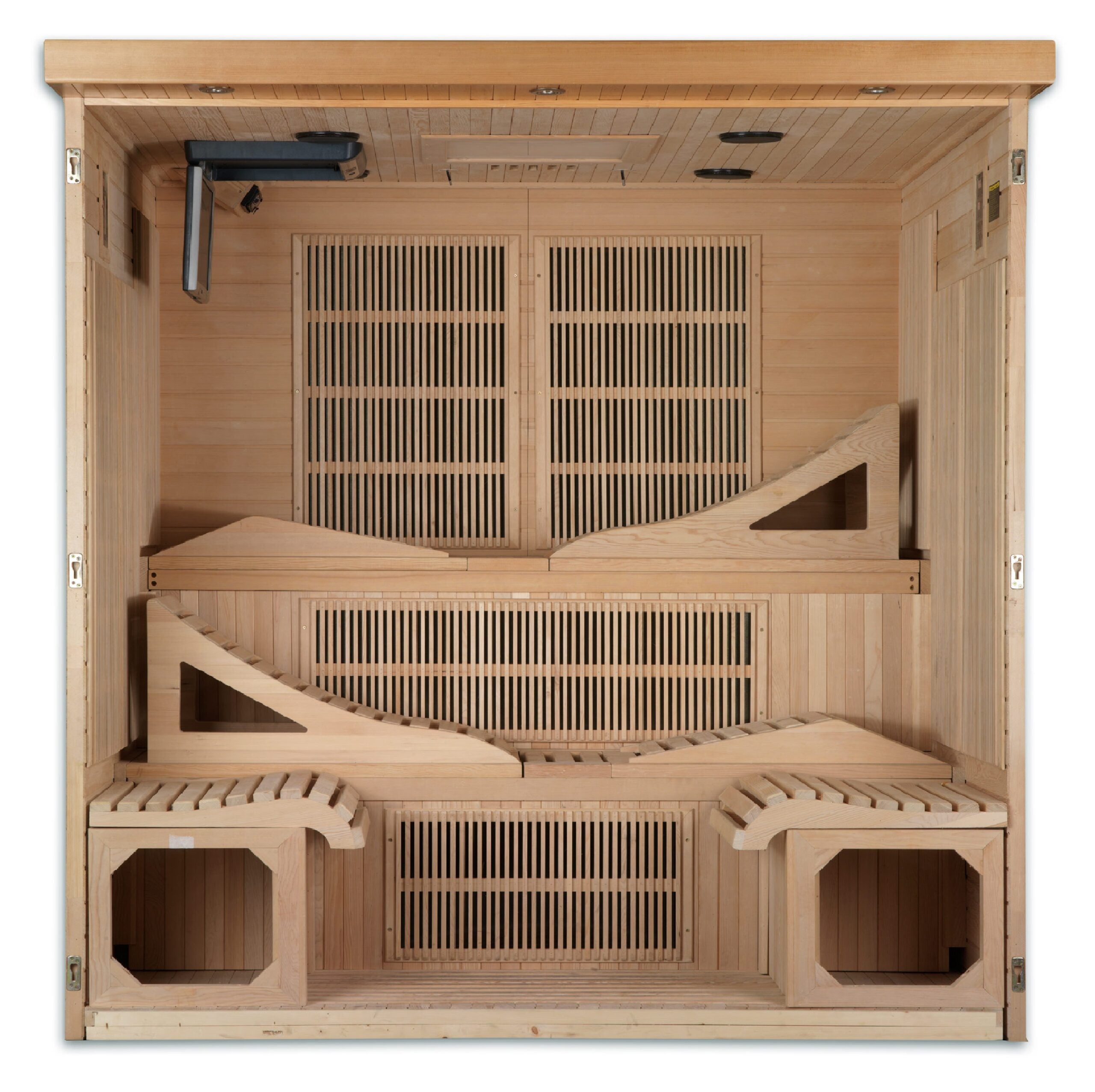 Golden Designs ELITE GDINA Low EMF Far Infrared Indoor Sauna, Natural Hemlock (GDI-6106-01)