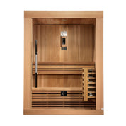 Golden Designs Sundsvall 2 Person Traditional Steam Indoor Sauna, Canadian Red Cedar (GDI-7289-01)