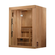 Golden Designs Sundsvall 2 Person Traditional Steam Indoor Sauna, Canadian Red Cedar (GDI-7289-01)