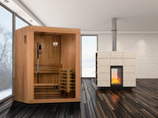 Golden Designs Sundsvall 2 Person Traditional Steam Indoor Sauna, Canadian Red Cedar (GDI-7289-01)