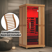 Finnmark FD-1 — 1-Person Full Spectrum Infrared Sauna | FD-KN001 - Complimentary Backrest Included