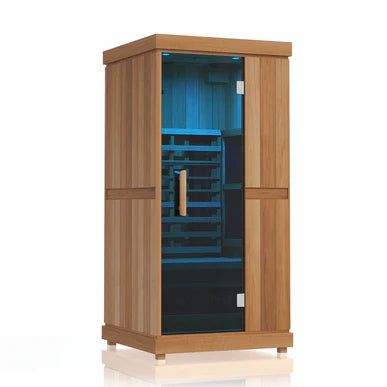 Finnmark FD-1 — 1-Person Full Spectrum Infrared Sauna | FD-KN001 - Complimentary Backrest Included